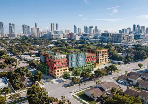 MVRDV облече зграда во Мајами со фасада инспирирана од текстил